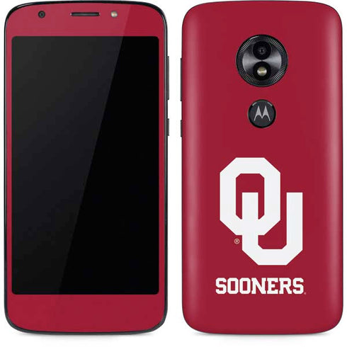 University of Oklahoma Sooners Red Moto E5 Play Skin